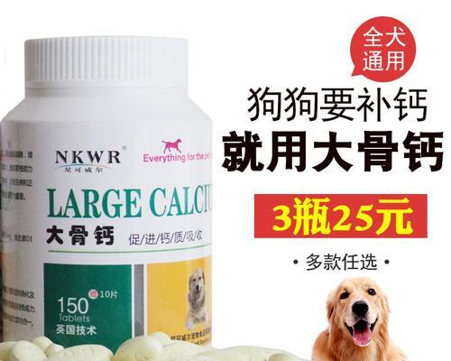 如何为幼犬提供适当的钙片（选择正确的钙片）