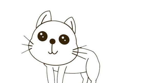 如何用简笔画画出可爱的猫咪头部（以宠物为主的画法教程）