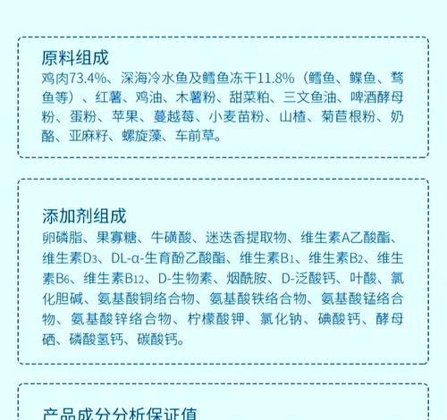 猫粮中添加剂少会对猫咪有什么影响？
