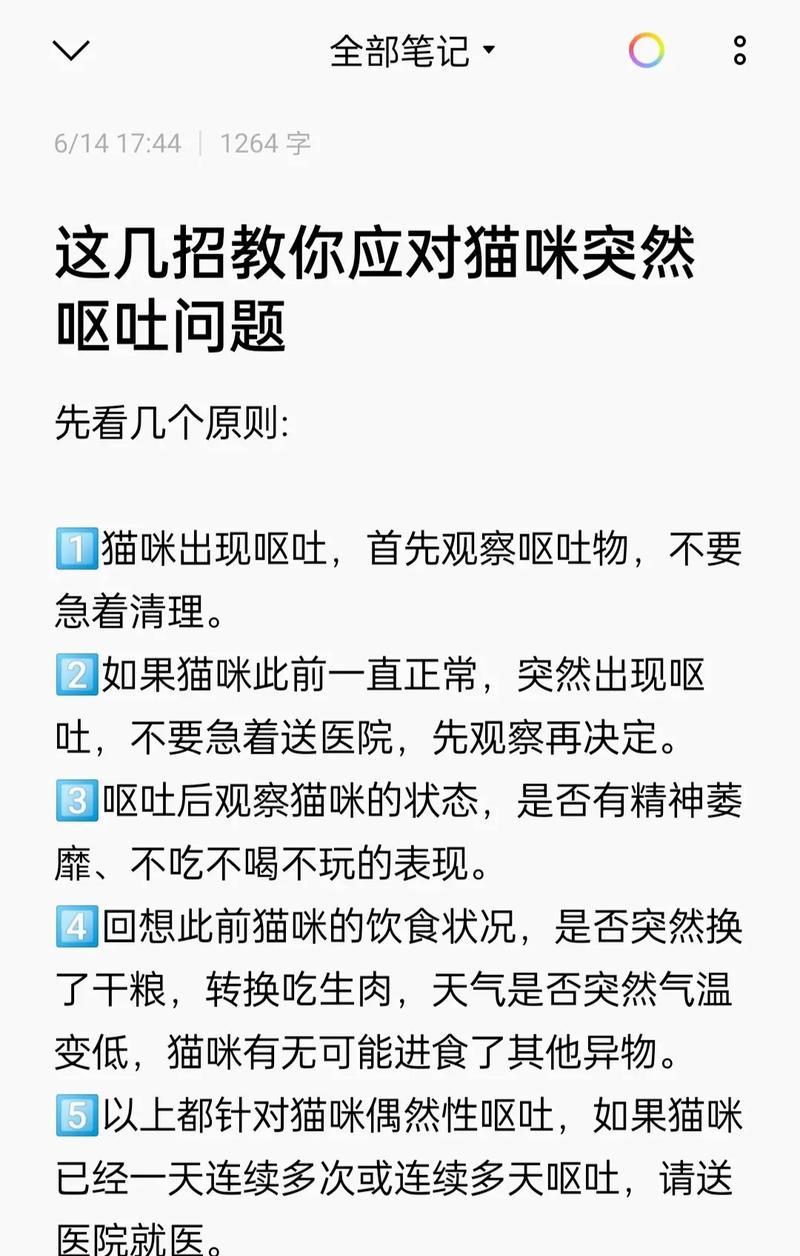 猫咪吃得少却呕吐是什么原因？如何预防和处理？