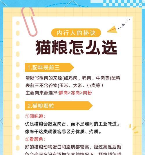 如何挑选优质的猫粮产品？