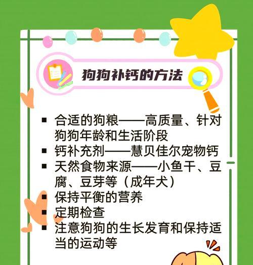 半斤重的狗狗如何补钙？补钙的正确方法是什么？