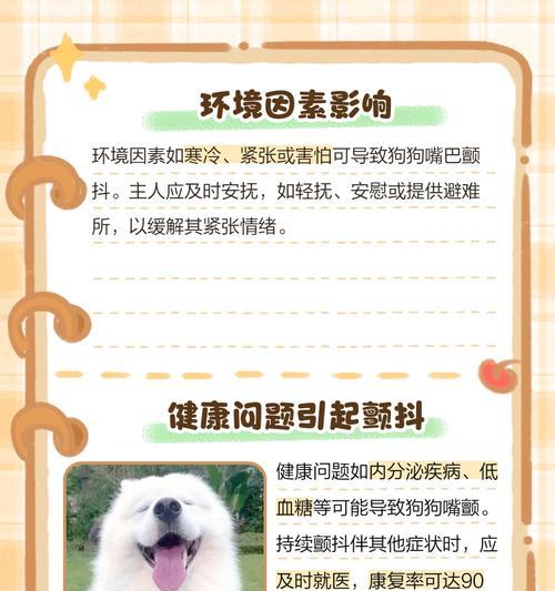 狗狗嘴部颤抖可能是什么原因?如何进行初步诊断? 狗狗嘴部颤抖可能是什么原因?如何进行初步诊断?