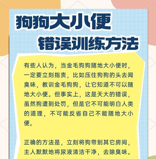 金毛大便拖把怎么清理？如何训练狗狗定点排便？