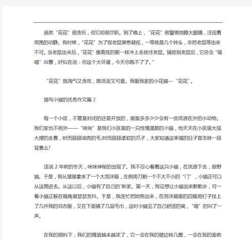 宠物日记:小猫的生活点滴 宠物日记:小猫的生活点滴